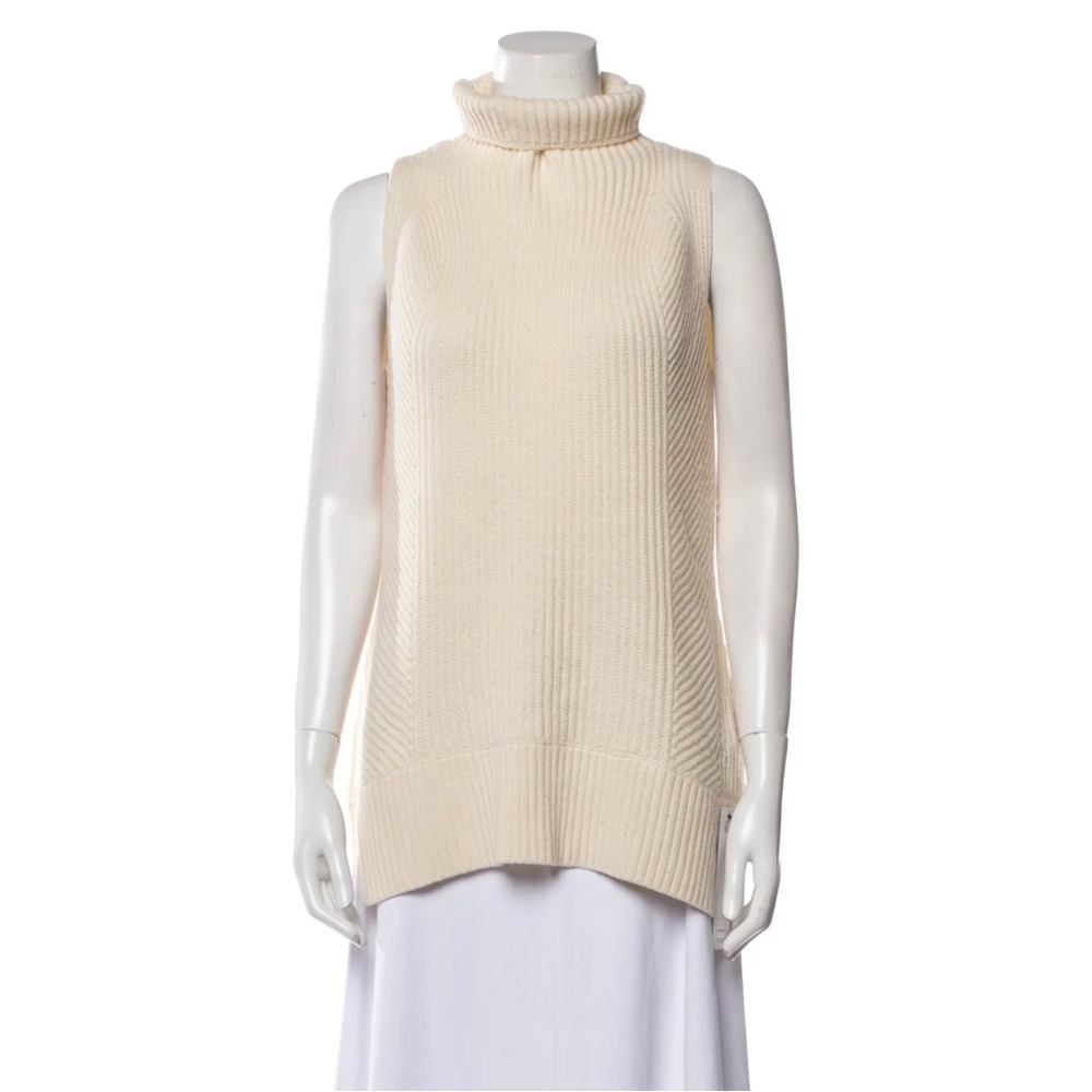 Vince Cowl Neck, Cable Knit, Sleeveless Sweater